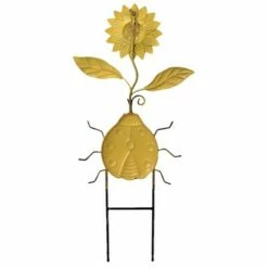 Direct International Home & Garden 23.0" Lady Bug W/Sunflower Stake Yard Decor Metal Direct Designs International - Decorative Garden Stakes -Cheap Garden Decor Store unnamed file 4588