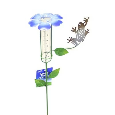 Gold Crest Distribution Home & Garden 20.0" Flower Top Rain Guage Yard Decor Stake Gold Crest Distributing - Decorative Garden Stakes 3 Gold Crest Distribution Home & Garden 20.0" Flower Top Rain Guage Yard Decor Stake Gold Crest Distributing - Decorative Garden Stakes