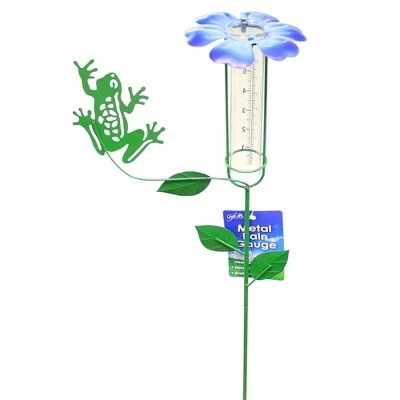 Gold Crest Distribution Home & Garden 20.0" Flower Top Rain Guage Yard Decor Stake Gold Crest Distributing - Decorative Garden Stakes 4 Gold Crest Distribution Home & Garden 20.0" Flower Top Rain Guage Yard Decor Stake Gold Crest Distributing - Decorative Garden Stakes - Image 2