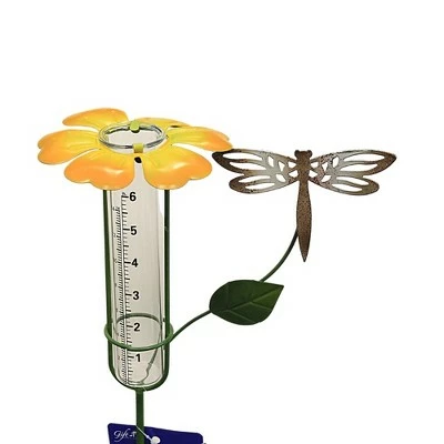 Gold Crest Distribution Home & Garden 20.0" Flower Top Rain Guage Yard Decor Stake Gold Crest Distributing - Decorative Garden Stakes 7 Gold Crest Distribution Home & Garden 20.0" Flower Top Rain Guage Yard Decor Stake Gold Crest Distributing - Decorative Garden Stakes - Image 5