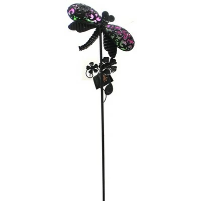 Home & Garden 36.0" Secret Solar Garden Stake Dragonfly Bird Butterfly Dragonfly Evergreen Enterprises Inc - Decorative Garden Stakes 3 Home & Garden 36.0" Secret Solar Garden Stake Dragonfly Bird Butterfly Dragonfly Evergreen Enterprises Inc - Decorative Garden Stakes