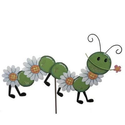 Home & Garden 25.0" Daisy Worm Flowers Ooutdoors Round Top Collection - Decorative Garden Stakes 4 Home & Garden 25.0" Daisy Worm Flowers Ooutdoors Round Top Collection - Decorative Garden Stakes - Image 2