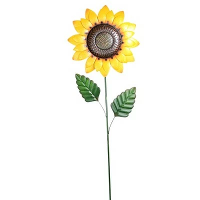 Direct International Home & Garden 72.0" Large Golden Yellow Sunflower Stake Fall Yard Decor Direct Designs International - Decorative Garden Stakes 3 Direct International Home & Garden 72.0" Large Golden Yellow Sunflower Stake Fall Yard Decor Direct Designs International - Decorative Garden Stakes