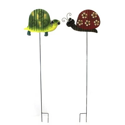 Direct International Home & Garden 37.0" Googly Eye Snail & Turtle Pokes Set / 2 Yard Decor Stake Direct Designs International - Decorative Garden Stakes 3 Direct International Home & Garden 37.0" Googly Eye Snail & Turtle Pokes Set / 2 Yard Decor Stake Direct Designs International - Decorative Garden Stakes