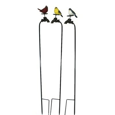 Direct International Home & Garden 37.0" Summer Birds Water Spigot Pokes Set / 3 Yard Decor Stake Direct Designs International - Decorative Garden Stakes 3 Direct International Home & Garden 37.0" Summer Birds Water Spigot Pokes Set / 3 Yard Decor Stake Direct Designs International - Decorative Garden Stakes