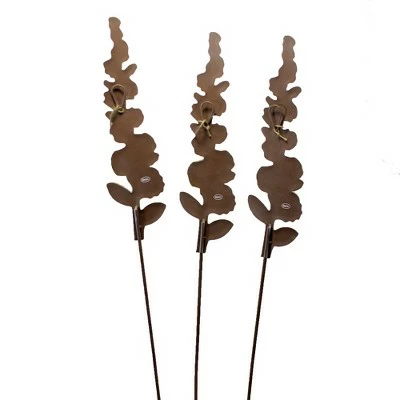 Home & Garden 32.0" Hollyhocks Set/3 Wil;Dflowers Round Top Collection - Decorative Garden Stakes 3 Home & Garden 32.0" Hollyhocks Set/3 Wil;Dflowers Round Top Collection - Decorative Garden Stakes