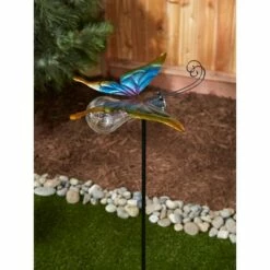 Zingz & Thingz Zingz & Thingz 9.5" Cast Iron Butterfly Glow Bug Solar Stake -Cheap Garden Decor Store unnamed file 4686
