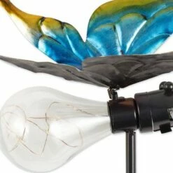 Zingz & Thingz Zingz & Thingz 9.5" Cast Iron Butterfly Glow Bug Solar Stake -Cheap Garden Decor Store unnamed file 4690