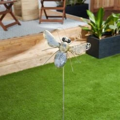 Zingz & Thingz Zingz & Thingz 39" Iron Bee Garden Stake Metallic -Cheap Garden Decor Store unnamed file 4697