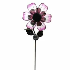 Home & Garden 50.0" Solar Giant Flower Stake Pink Led String Lights Regal Art & Gift - Decorative Garden Stakes
