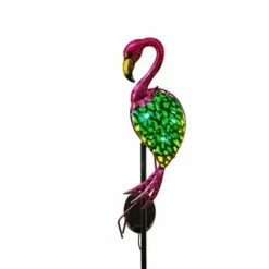 29" Metal Elegant Flamingo Solar Bird Stake - Ultimate Innovations Lavender -Cheap Garden Decor Store unnamed file 4713