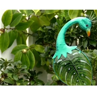 Metal Elegant Peacock Solar Bird Stake - Ultimate Innovations Orange 4 Metal Elegant Peacock Solar Bird Stake - Ultimate Innovations Orange - Image 2