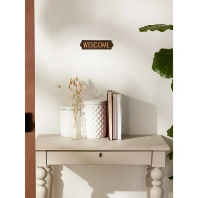 Zingz & Thingz Zingz & Thingz Cast Iron Welcome Sign Dark Brown 5 Zingz & Thingz Zingz & Thingz Cast Iron Welcome Sign Dark Brown - Image 4