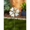 Zingz & Thingz Zingz & Thingz 9.75" Metal Flower Garden Stake Silver -Cheap Garden Decor Store unnamed file 4747