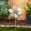 Zingz & Thingz Zingz & Thingz 9.75" Iron Flower Garden Stake Silver -Cheap Garden Decor Store unnamed file 4756
