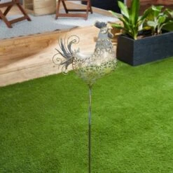 Zingz & Thingz Zingz & Thingz 9.25" Iron Rooster Garden Stake Gold -Cheap Garden Decor Store unnamed file 4766