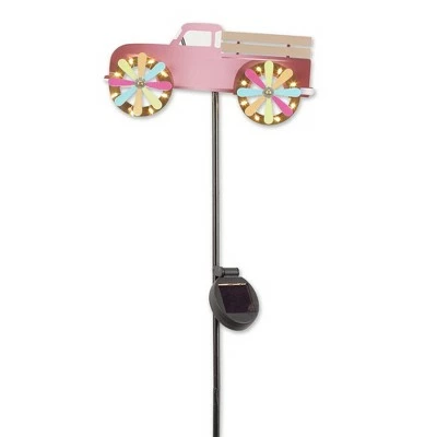 Zingz & Thingz Zingz & Thingz 7" Iron Truck Solar Stake Pink 8 Zingz & Thingz Zingz & Thingz 7" Iron Truck Solar Stake Pink - Image 6