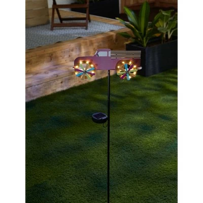 Zingz & Thingz Zingz & Thingz 7" Iron Truck Solar Stake Pink 11 Zingz & Thingz Zingz & Thingz 7" Iron Truck Solar Stake Pink - Image 9