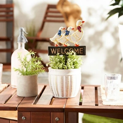 Zingz & Thingz Zingz & Thingz Cast Iron Ducks Welcome Sign 7 Zingz & Thingz Zingz & Thingz Cast Iron Ducks Welcome Sign - Image 5