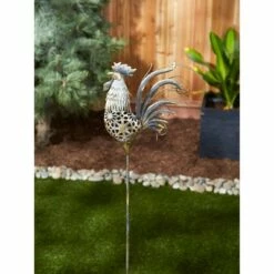 Zingz & Thingz Zingz & Thingz 35.25" Iron Chicken Garden Stake Gold -Cheap Garden Decor Store unnamed file 4801