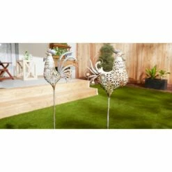 Zingz & Thingz Zingz & Thingz 35.25" Iron Chicken Garden Stake Gold -Cheap Garden Decor Store unnamed file 4804