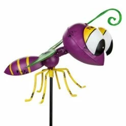 Napco 30" Purple and Green Metal Wasp Garden Stake 8 Napco 30" Purple and Green Metal Wasp Garden Stake -Cheap Garden Decor Store unnamed file 4816