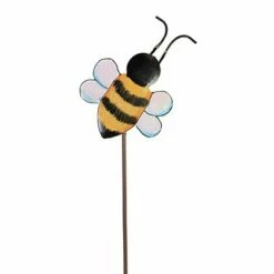 Round Top Collection 17.0" Bumble Bee Stake Yard Decoration - Decorative Garden Stakes