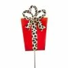 Round Top Collection 32.5" Leopard Packages Christmas Wrapped Gifts - Decorative Garden Stakes