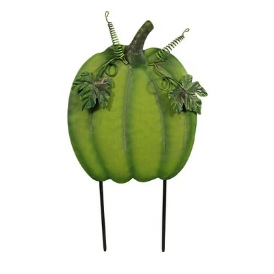 Direct International Home & Garden 14.5" 4 Med Multi. Colored Pumpkins Fall Out Side Metal Plants Direct Designs International - Decorative Garden Stakes 6 Direct International Home & Garden 14.5" 4 Med Multi. Colored Pumpkins Fall Out Side Metal Plants Direct Designs International - Decorative Garden Stakes - Image 4