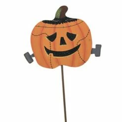 Round Top Collection Halloween 26.0" Costume Pumpkin Trio Mummy Frankenstein Witch - Decorative Garden Stakes -Cheap Garden Decor Store unnamed file 4845