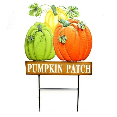 Home & Garden 31.5" Metal Pumpkin Patch Pumpkins Outside Yard Fall Direct Designs International - Decorative Garden Stakes 1 Home & Garden 31.5" Metal Pumpkin Patch Pumpkins Outside Yard Fall Direct Designs International - Decorative Garden Stakes