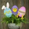 Round Top Collection 32.0" Egg Hatchlings Stakes Easter Bunny Chick Yard Decor - Decorative Garden Stakes -Cheap Garden Decor Store unnamed file 4861