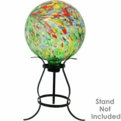 Sunnydaze Decor Sunnydaze Indoor/Outdoor Artistic Gazing Globe Glass Garden Ball for Lawn, Patio or Indoors - 10" Diameter - Green -Cheap Garden Decor Store unnamed file 4938