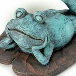 Alpine Corporation Alpine 9" Magnesium Oxide Frog Laying Down Statue -Cheap Garden Decor Store unnamed file 495