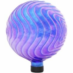 Sunnydaze Decor Sunnydaze Peaceful Waves Rippled Texture Indoor/Outdoor Gazing Globe Glass Garden Ball - 10" Diameter - Blue 11 Sunnydaze Decor Sunnydaze Peaceful Waves Rippled Texture Indoor/Outdoor Gazing Globe Glass Garden Ball - 10" Diameter - Blue -Cheap Garden Decor Store unnamed file 4965