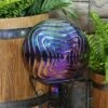 Sunnydaze Decor Sunnydaze Rippled Texture Indoor/Outdoor Gazing Globe Glass Garden Ball - 10" Diameter - Blue, Purple and Gold 2 Sunnydaze Decor Sunnydaze Rippled Texture Indoor/Outdoor Gazing Globe Glass Garden Ball - 10" Diameter - Blue, Purple and Gold -Cheap Garden Decor Store unnamed file 4970