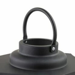 Alpine Corporation Alpine 14" Hexagonal Candlelit Iron Lantern with LED Lights Black/White -Cheap Garden Decor Store unnamed file 4999