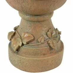 Sunnydaze Decor Sunnydaze Vintage Vine and Leaf Indoor/Outdoor Column-Style Gazing Globe Stand for Stemless Gazing Globes - 12" H - Autumn Leaf -Cheap Garden Decor Store unnamed file 5008