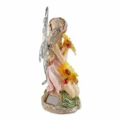 Zingz & Thingz Zingz & Thingz 11.5" Garden Blooms Fairy Solar Statue