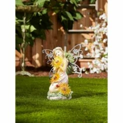 Zingz & Thingz Zingz & Thingz 11.5" Garden Blooms Fairy Solar Statue -Cheap Garden Decor Store unnamed file 5086