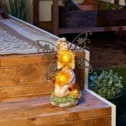 Zingz & Thingz Zingz & Thingz 11.5" Garden Blooms Fairy Solar Statue -Cheap Garden Decor Store unnamed file 5089