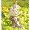 Wind & Weather Fairy Riding Bird Sculpture -Cheap Garden Decor Store unnamed file 5101