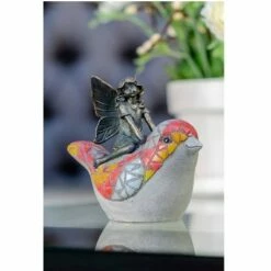 HI-LINE GIFT LTD 7" LED Light Fairy and Mosaic Bird Statue Bronze - Hi-Line Gift -Cheap Garden Decor Store unnamed file 5121