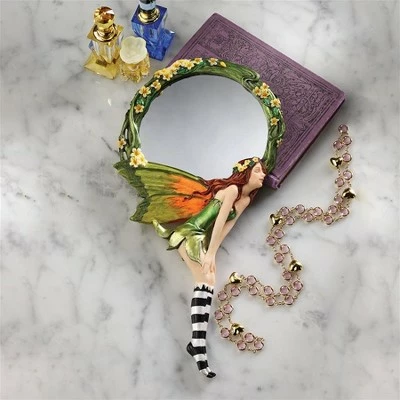 Design Toscano Lochloy House Fairy Looking Glass Hand Mirror - Multicolored 2 Design Toscano Lochloy House Fairy Looking Glass Hand Mirror - Multicolored