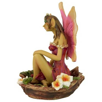 Design Toscano The Red And Green Fairy Of Acorn Hollow Statues 5 Design Toscano The Red And Green Fairy Of Acorn Hollow Statues - Image 3