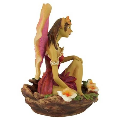 Design Toscano The Red And Green Fairy Of Acorn Hollow Statues 6 Design Toscano The Red And Green Fairy Of Acorn Hollow Statues - Image 4