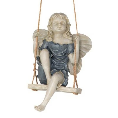 Design Toscano Summertime Fairy On A Swing Statue 4 Design Toscano Summertime Fairy On A Swing Statue - Image 2