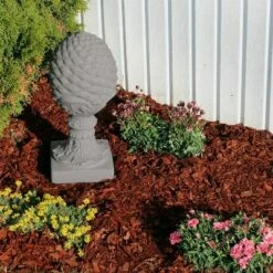 Emsco 23.25" Resin Pineapple Finial Statuary Granite