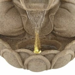 John Timberland Buddha Zen Outdoor Water Fountain with Light LED 22" High Faux Sandstone Meditation Decor for Garden Patio Yard Home -Cheap Garden Decor Store unnamed file 5226