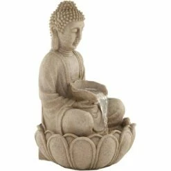 John Timberland Buddha Zen Outdoor Water Fountain with Light LED 22" High Faux Sandstone Meditation Decor for Garden Patio Yard Home -Cheap Garden Decor Store unnamed file 5228